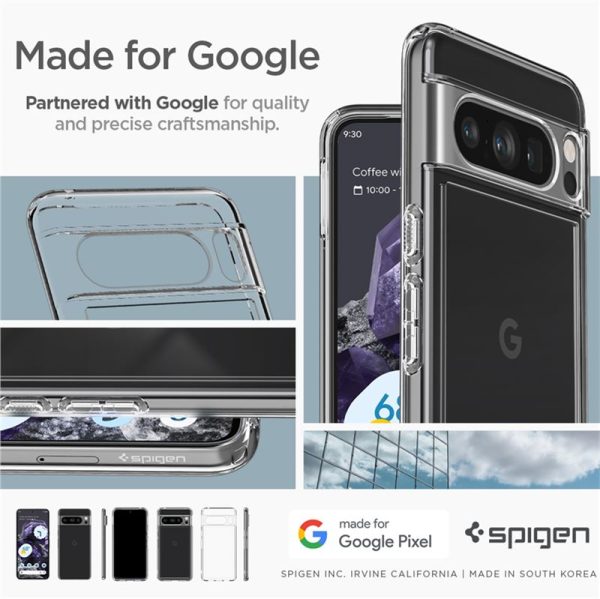 Spigen Ultra Hybrid Crystal Clear-Google Pixel 8 Pro (ACS06315) - Image 9