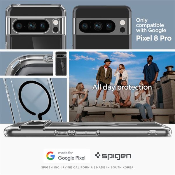 Spigen Ultra Hybrid OneTap Metal Ring MagSafe Black-Google Pixel 8 Pro (ACS06318) - Image 5