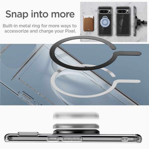 Spigen Ultra Hybrid OneTap Metal Ring MagSafe Black-Google Pixel 8 Pro (ACS06318) - Image 7