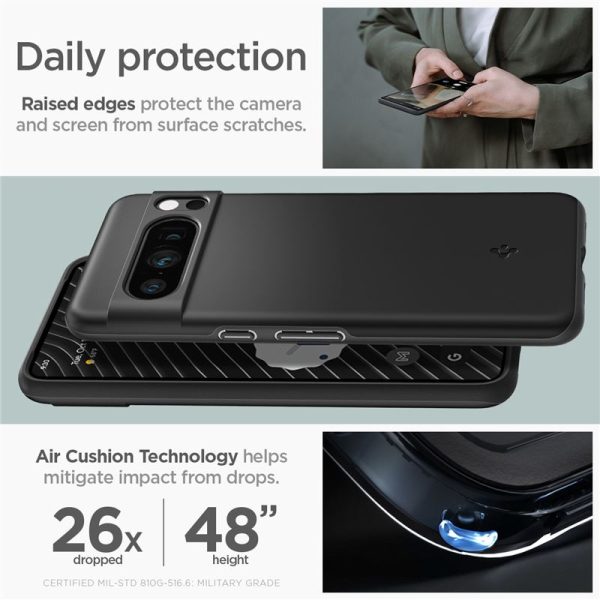 Spigen Thin Fit Black-Google Pixel 8 Pro (ACS06325) - Image 6