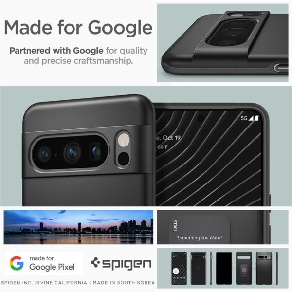 Spigen Thin Fit Black-Google Pixel 8 Pro (ACS06325) - Image 9