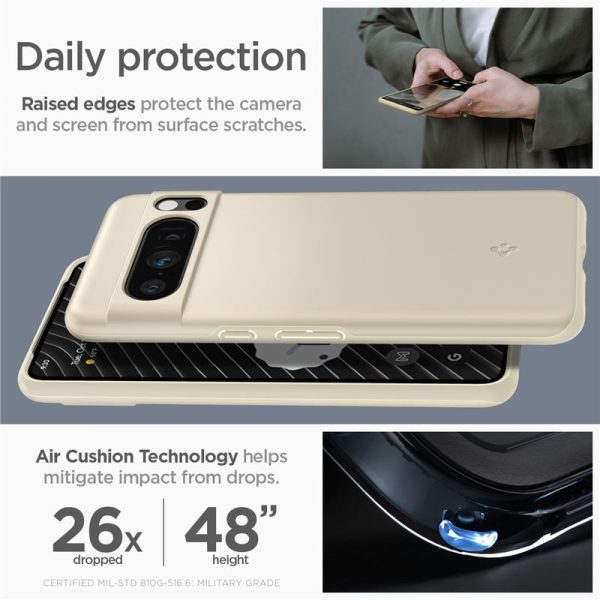 Spigen Thin Fit Mute Beige-Google Pixel 8 Pro (ACS06328) - Image 7