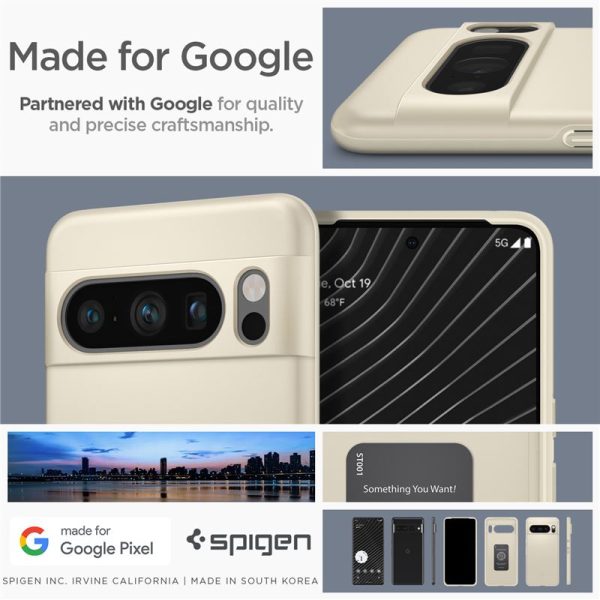 Spigen Thin Fit Mute Beige-Google Pixel 8 Pro (ACS06328) - Image 10