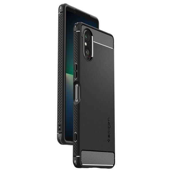 Spigen Rugged Armor Matte Black-Sony Xperia 5V (ACS06359) - Image 4