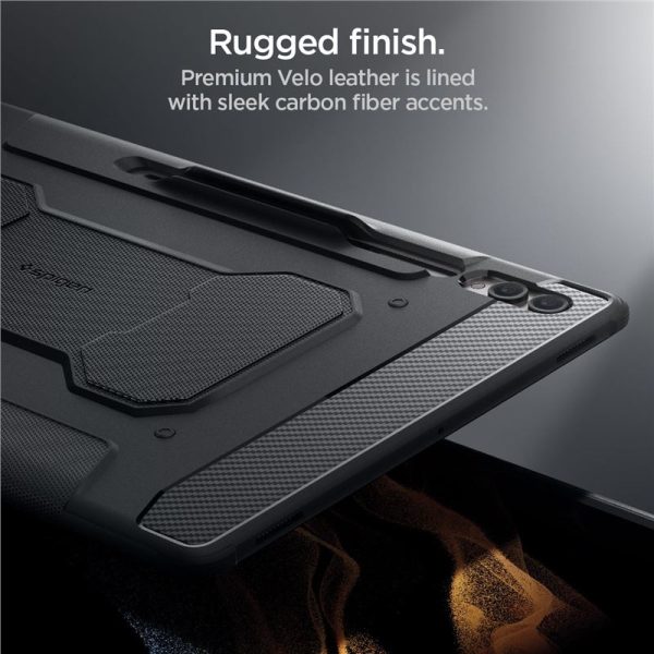 Spigen Rugged Armor Pro Black-Samsung Galaxy Tab S10 Ultra/S9 Ultra/S8 Ultra (ACS06538) - Image 7