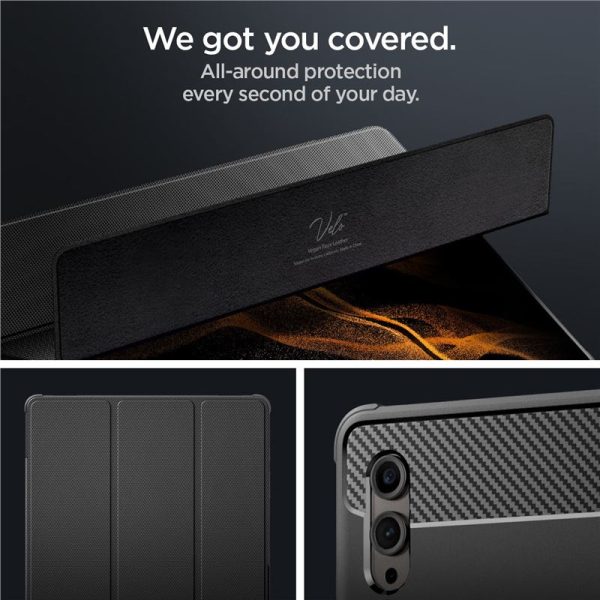 Spigen Rugged Armor Pro Black-Samsung Galaxy Tab S10 Ultra/S9 Ultra/S8 Ultra (ACS06538) - Image 10