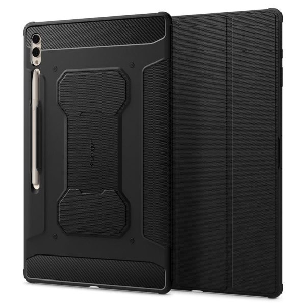 Spigen Rugged Armor Pro Black-Samsung Galaxy Tab S10 Ultra/S9 Ultra/S8 Ultra (ACS06538) - Image 12