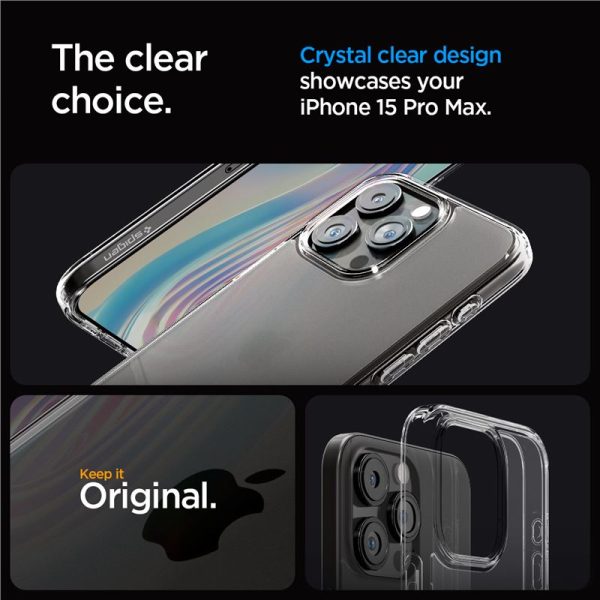 Spigen Ultra Hybrid Frost Clear-Apple iPhone 15 Pro Max (ACS06567) - Image 3