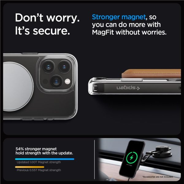 Spigen Ultra Hybrid S MagSafe Crystal Clear-Apple iPhone 15 Pro Max (ACS06583) - Image 8