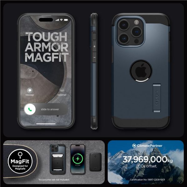 Spigen Tough Armor MagSafe Metal Slate-Apple iPhone 15 Pro Max (ACS06595) - Image 11