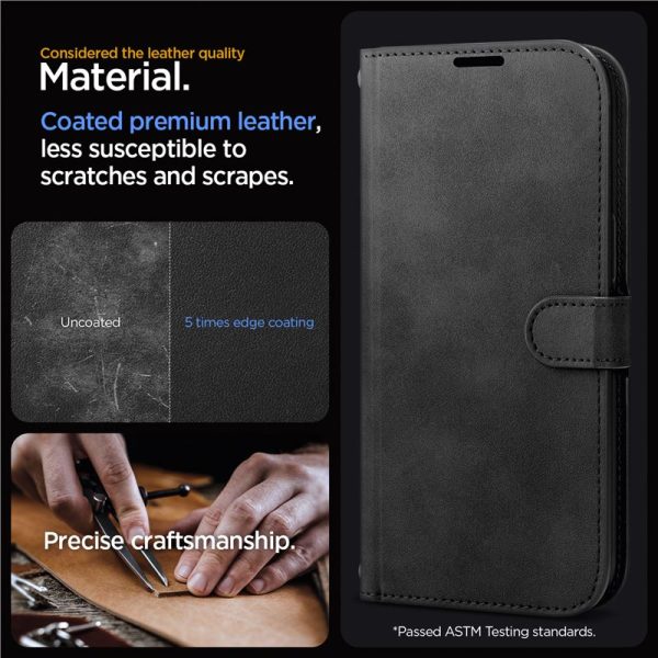 Spigen Wallet S Pro Black-Apple iPhone 15 Pro Max (ACS06605) - Image 12