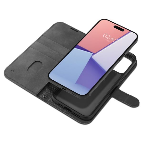 Spigen Wallet S Pro Black-Apple iPhone 15 Pro Max (ACS06605) - Image 9