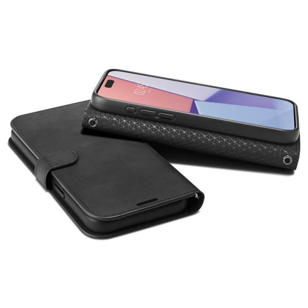 Spigen Wallet S Pro Black-Apple iPhone 15 Pro Max (ACS06605) - Image 11