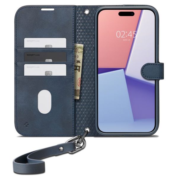 Spigen Wallet S Pro Navy-Apple iPhone 15 Pro Max (ACS06606) - Image 4