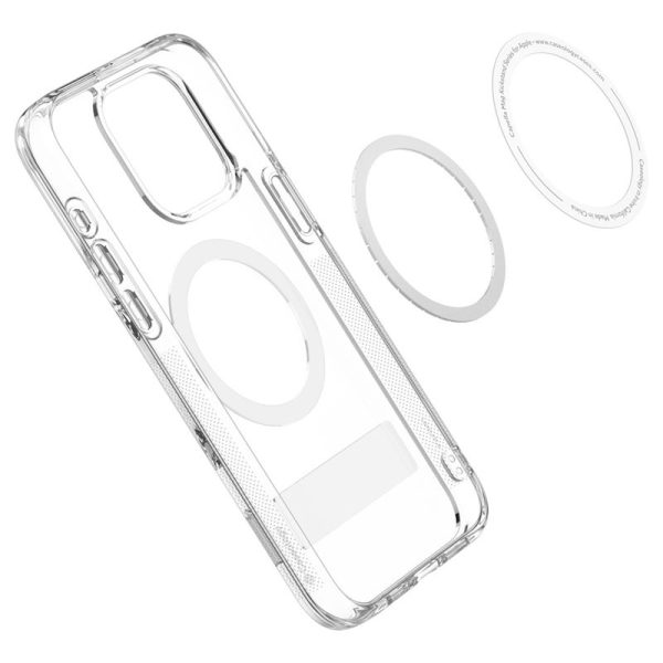 Spigen Caseology Capella MagSafe Kickstand Clear White-Apple iPhone 15 Pro Max (ACS06622) - Image 10