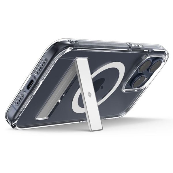 Spigen Caseology Capella MagSafe Kickstand Clear White-Apple iPhone 15 Pro Max (ACS06622) - Image 12