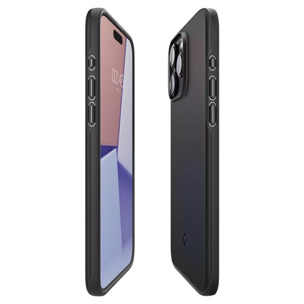 Spigen Thin Fit Black-Apple iPhone 15 Pro (ACS06686) - Image 15