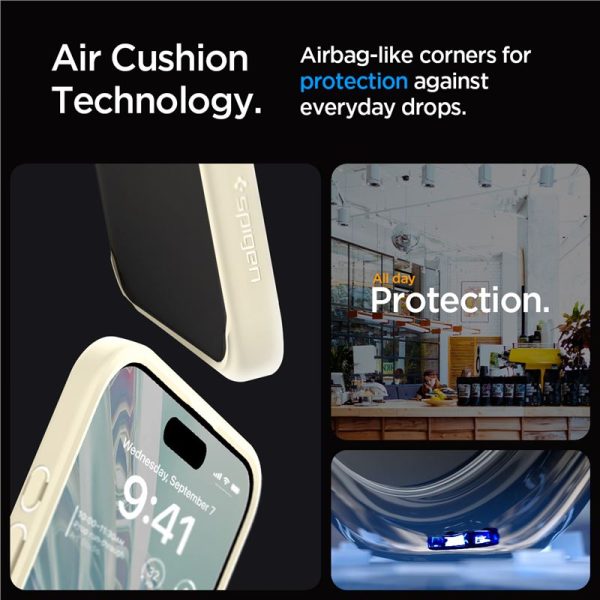 Spigen Ultra Hybrid Mute Beige-Apple iPhone 15 Pro (ACS06712) - Image 4