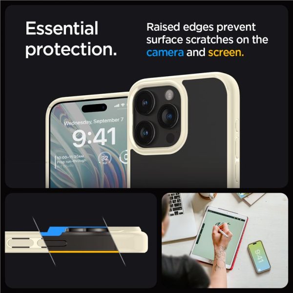 Spigen Ultra Hybrid Mute Beige-Apple iPhone 15 Pro (ACS06712) - Image 5
