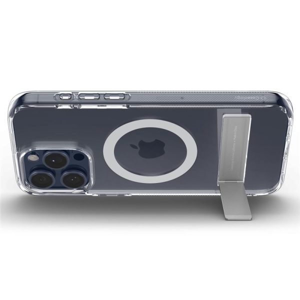 Spigen Caseology Capella MagSafe Kickstand Clear White-Apple iPhone 15 Pro (ACS06757) - Image 3