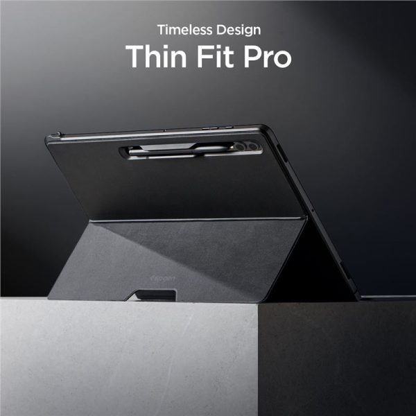 Spigen Thin Fit Pro Black-Samsung Galaxy Tab S10 Ultra/S9 Ultra/S8 Ultra (ACS06834) - Image 5