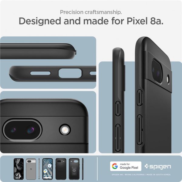 Spigen Thin Fit Black-Google Pixel 8a (ACS07256) - Image 7