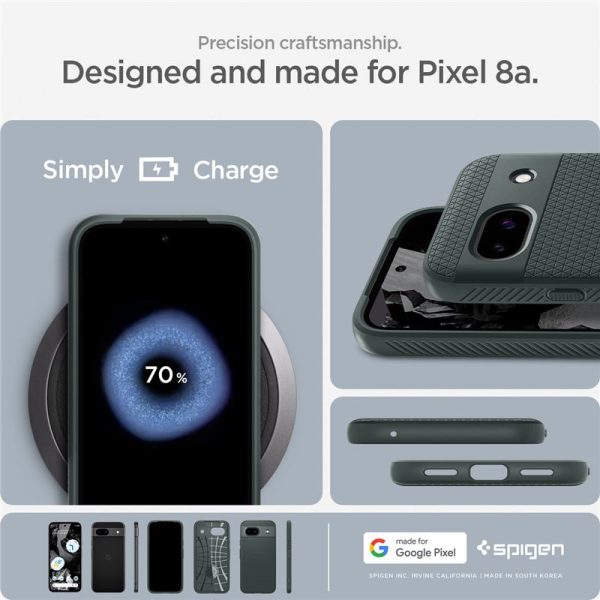 Spigen Liquid Air Abyss Green-Google Pixel 8a (ACS07258) - Image 11