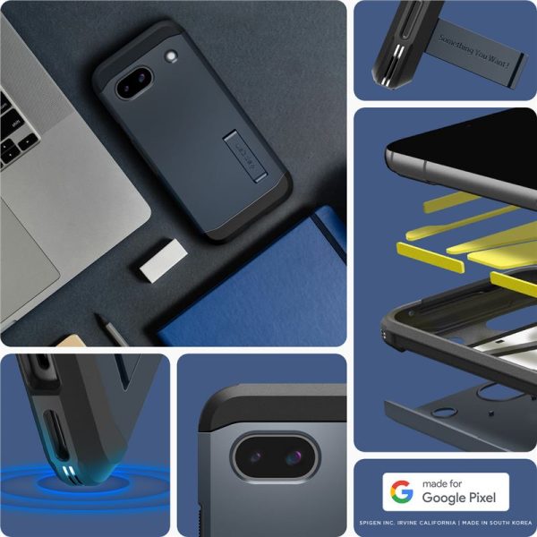 Spigen Tough Armor Metal Slate-Google Pixel 8a (ACS07265) - Image 6