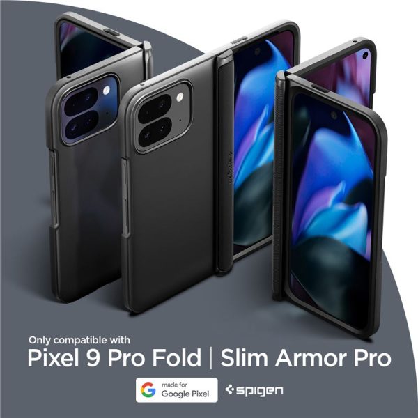 Spigen Slim Armor Pro Black-Google Pixel 9 Pro Fold (ACS07587) - Image 9