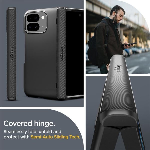 Spigen Slim Armor Pro Black-Google Pixel 9 Pro Fold (ACS07587) - Image 10