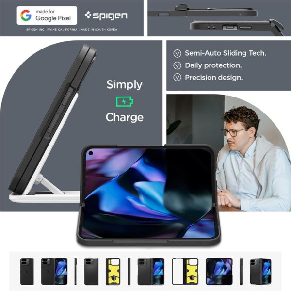 Spigen Slim Armor Pro Black-Google Pixel 9 Pro Fold (ACS07587) - Image 15