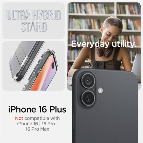 Spigen Ultra Hybrid S MagSafe Crystal Clear-Apple iPhone 16 Plus (ACS08082) - Image 3