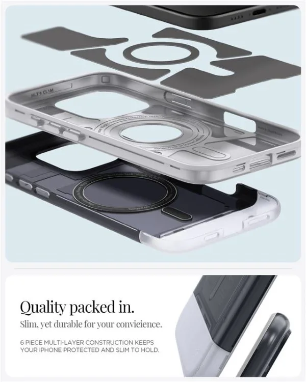 Spigen Classic C1 MagSafe Graphite-Apple iPhone 16 Pro (ACS08152) - Image 5