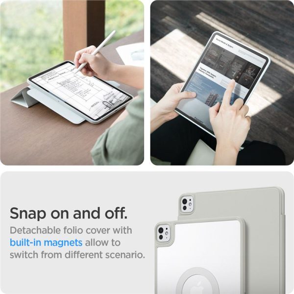 Spigen Air Skin Pro Onetap Grey-Apple iPad Pro 11" 2024 (ACS08490) - Image 3