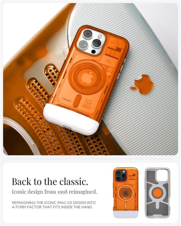 Spigen Classic C1 MagSafe Tangerine-Apple iPhone 16 Pro Max (ACS08559) - Image 4