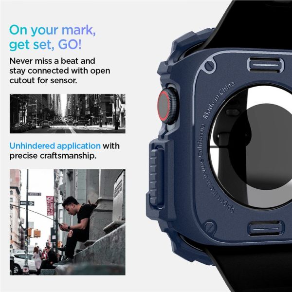 Spigen Rugged Armor Navy Blue-Apple Watch 10 42mm (ACS08586) - Image 4