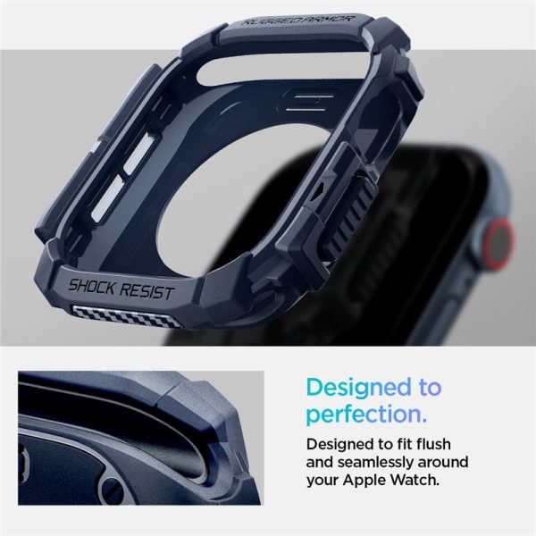 Spigen Rugged Armor Navy Blue-Apple Watch 10 42mm (ACS08586) - Image 5