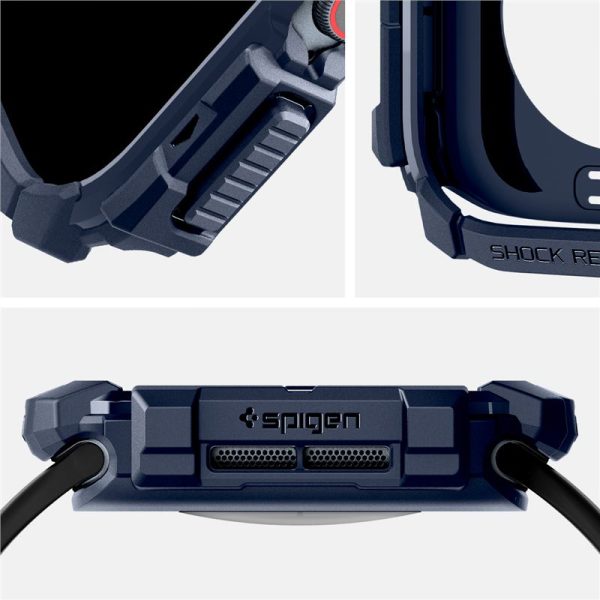 Spigen Rugged Armor Navy Blue-Apple Watch 10 42mm (ACS08586) - Image 14