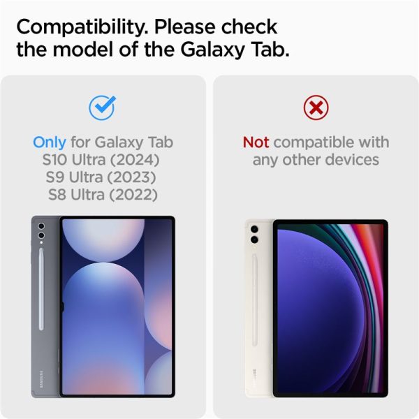 Spigen Ultra Hybrid Pro Grey-Samsung Galaxy Tab S10 Ultra/S9 Ultra/S8 Ultra (ACS08796) - Image 4