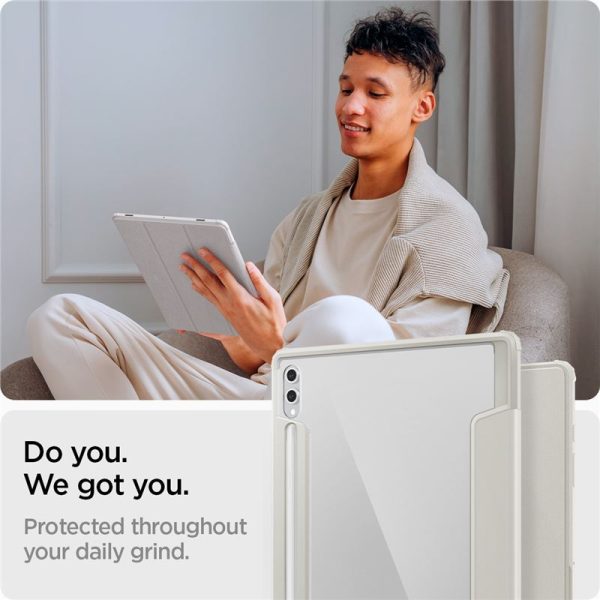 Spigen Ultra Hybrid Pro Grey-Samsung Galaxy Tab S10 Ultra/S9 Ultra/S8 Ultra (ACS08796) - Image 5