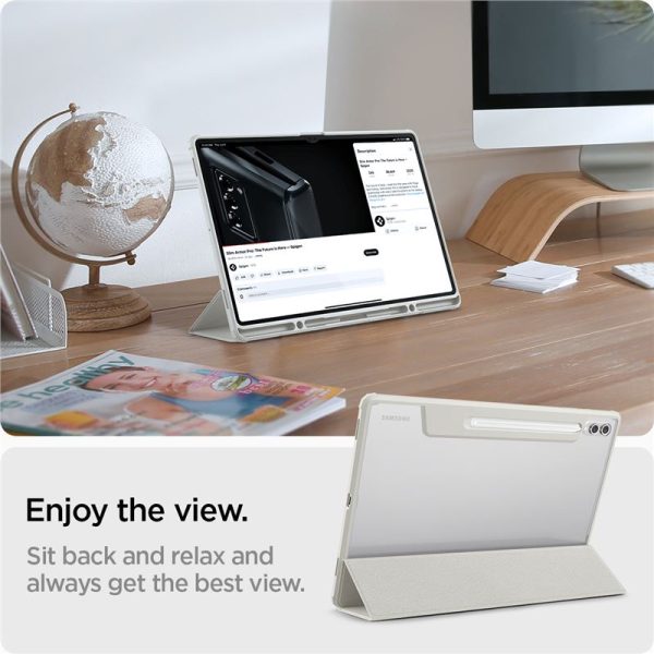 Spigen Ultra Hybrid Pro Grey-Samsung Galaxy Tab S10 Ultra/S9 Ultra/S8 Ultra (ACS08796) - Image 6