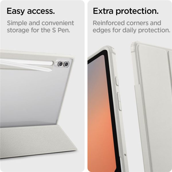 Spigen Ultra Hybrid Pro Grey-Samsung Galaxy Tab S10 Ultra/S9 Ultra/S8 Ultra (ACS08796) - Image 8