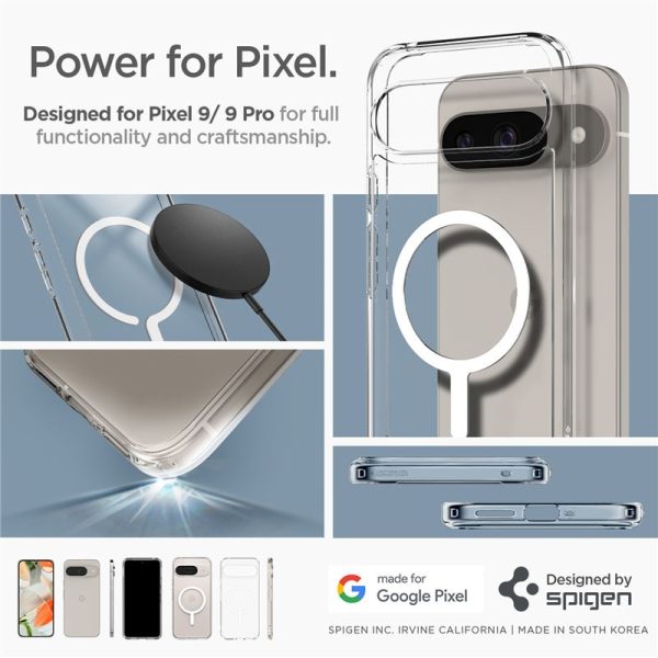 Spigen Ultra Hybrid OneTap Metal Ring MagSafe White-Google Pixel 9 (ACS09025) - Image 4