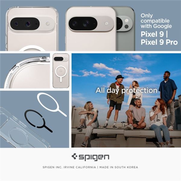 Spigen Ultra Hybrid OneTap Metal Ring MagSafe White-Google Pixel 9 (ACS09025) - Image 11