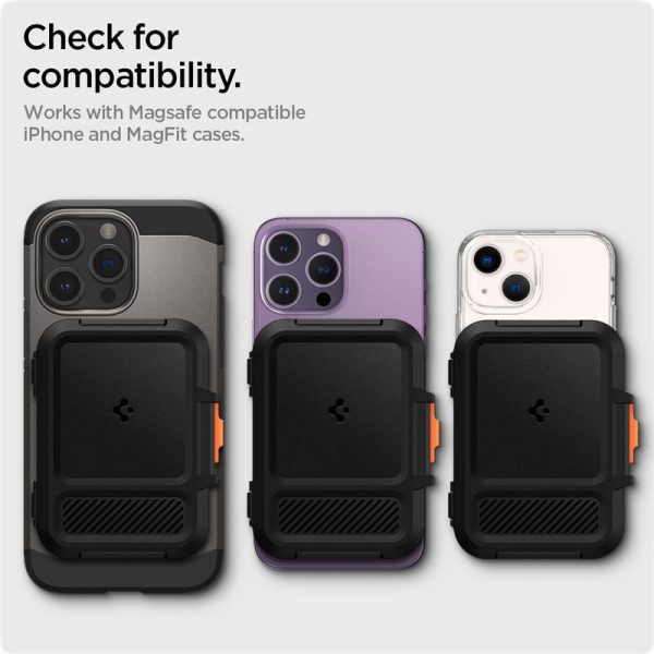 Spigen Apple iPhone Lock Fit Wallet with MagSafe Black (AFA06031) - Image 7