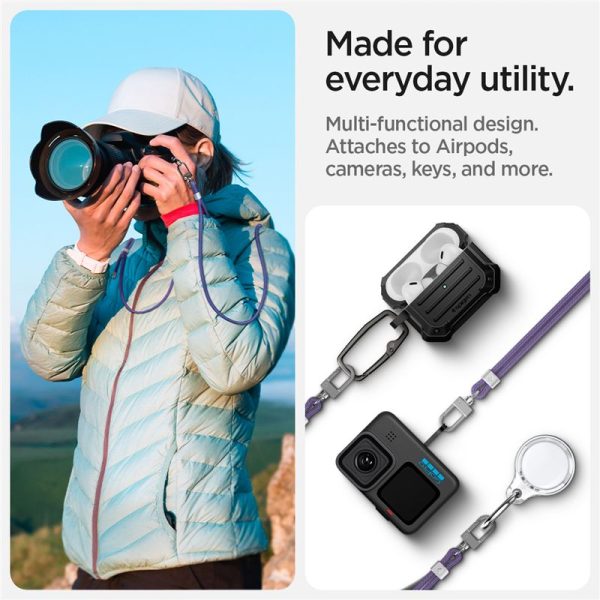 Spigen Universal Cross Body Strap 2 1 Pack Deep Purple (AFA08366) - Image 9