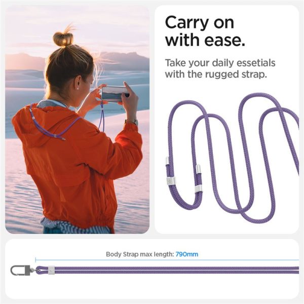 Spigen Universal Cross Body Strap 2 1 Pack Deep Purple (AFA08366) - Image 11
