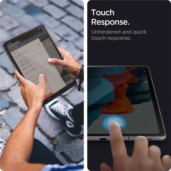 Spigen EZ Fit Glas.tR Slim 1 Pack-Samsung Galaxy Tab S8/S7 (AGL02032) - Image 4