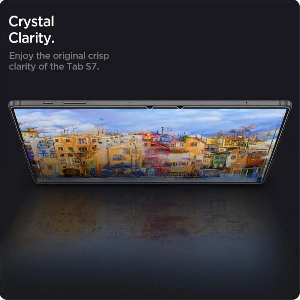 Spigen EZ Fit Glas.tR Slim 1 Pack-Samsung Galaxy Tab S8/S7 (AGL02032) - Image 5