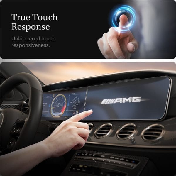 Spigen Mercedes Benz Glass tR EZ Fit Anti Glare Screen Protector 2 Pack-E-Class 2021/2020 (AGL03149) - Image 4